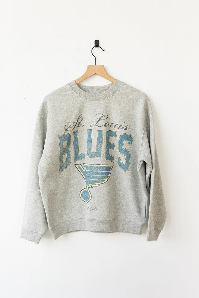 ST. LOUIS BLUES LINE CHANGE LADIES GAMEDAY CREW - GREY