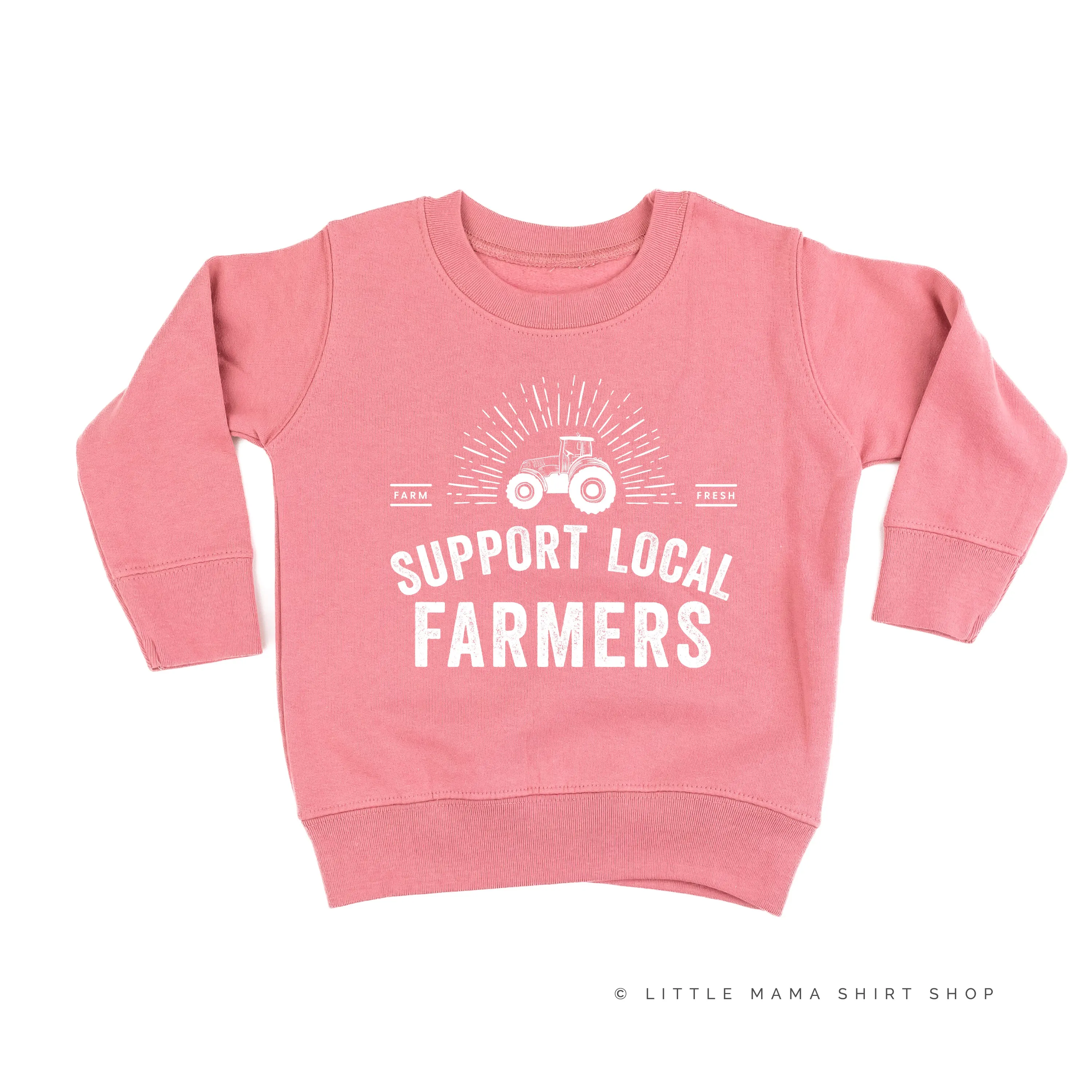 Support Local Farmers - Distressed Design - Child Sweater