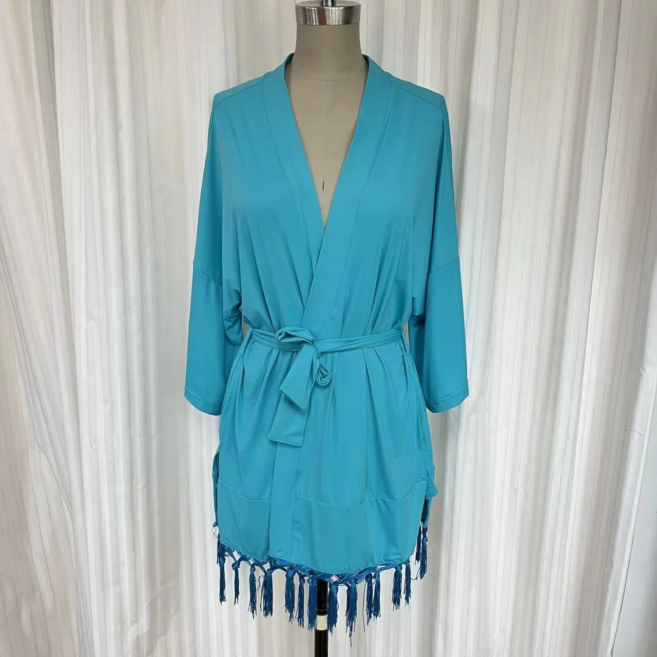 Swimsuit - Cardigan Kimono Car2203S - Turquoise