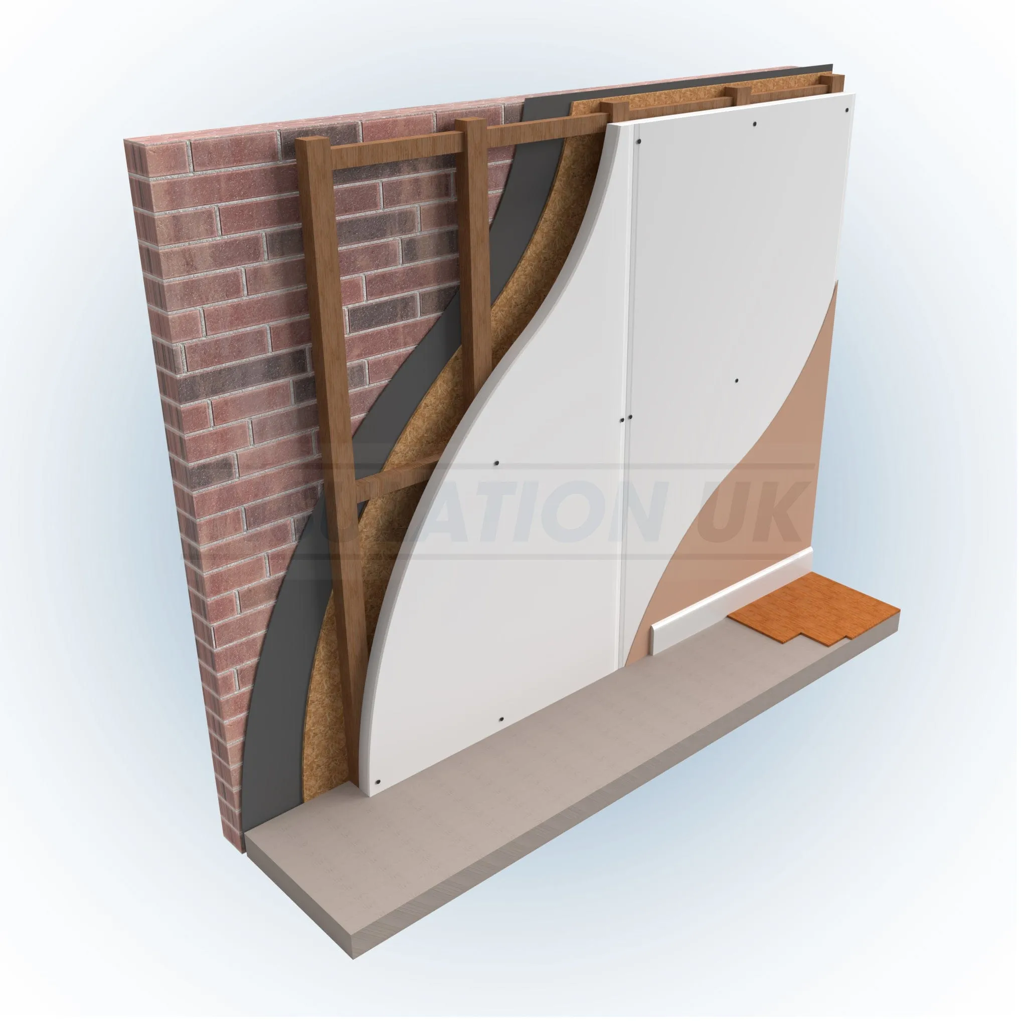 Tekwarm EPS Insulated Plasterboard | 2400mm x 1200mm | All Sizes