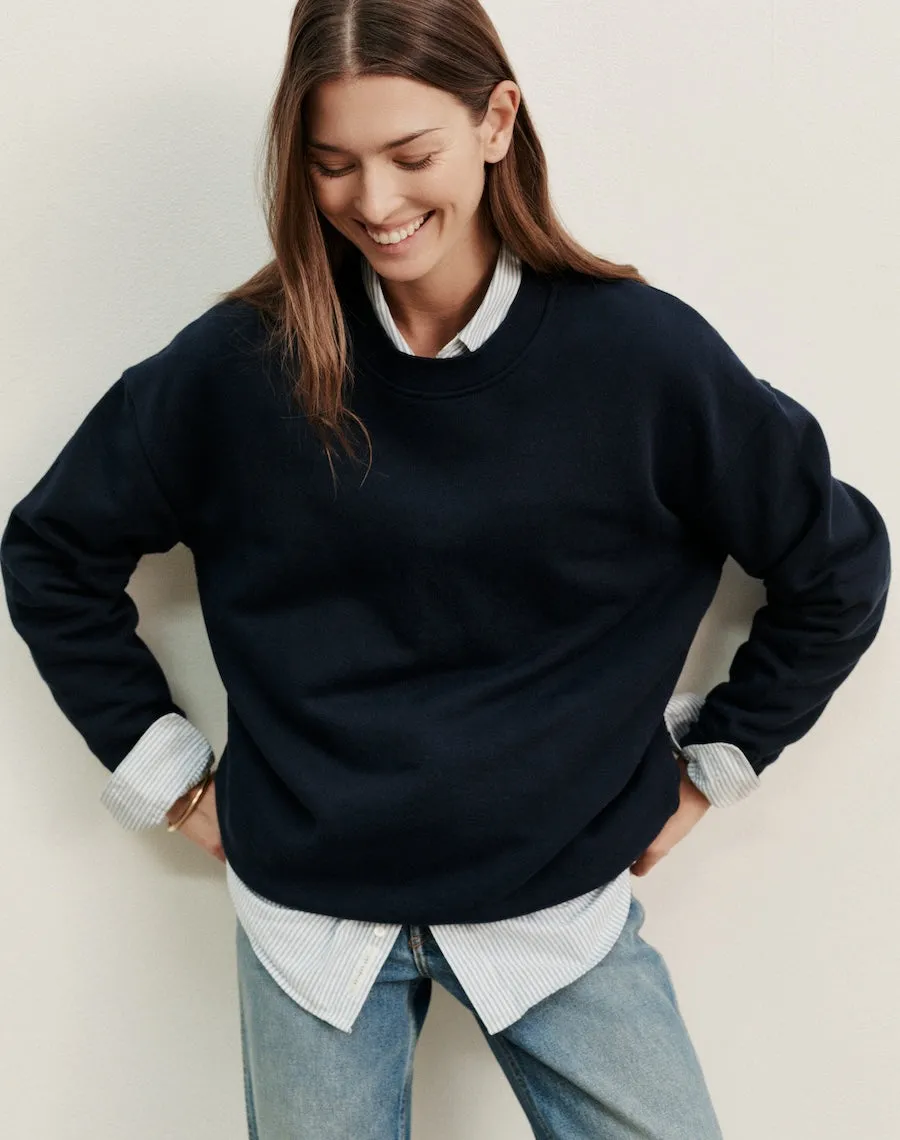 The Relaxed-fit SWEATSHIRT - True Navy