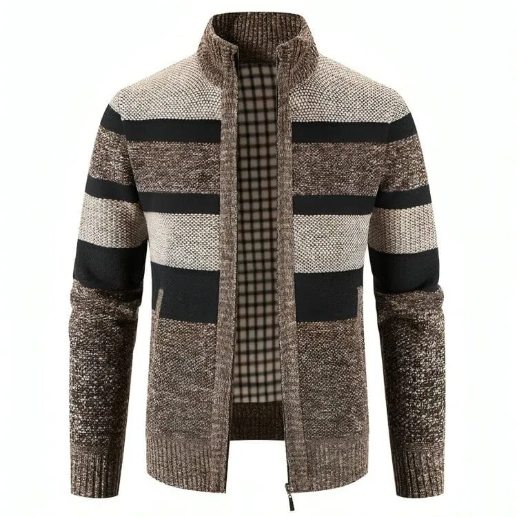 The Silas Knitted Cardigan Fleece - Multiple Colors