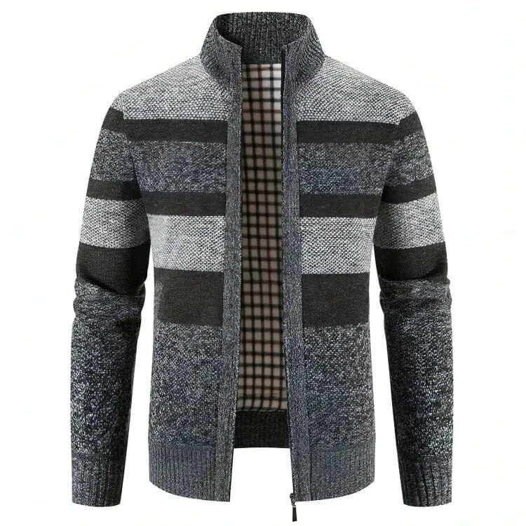 The Silas Knitted Cardigan Fleece - Multiple Colors