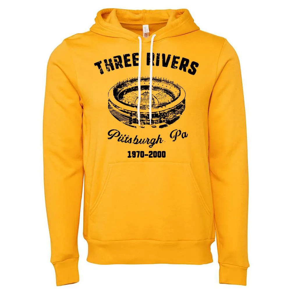 Three Rivers Pullover Hoodie | Three Rivers Gold Pullover Hoodie