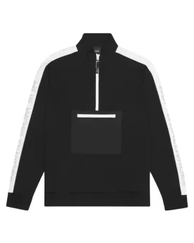 Tribeca Quarter Zip Fleec Sweatshirt - Black