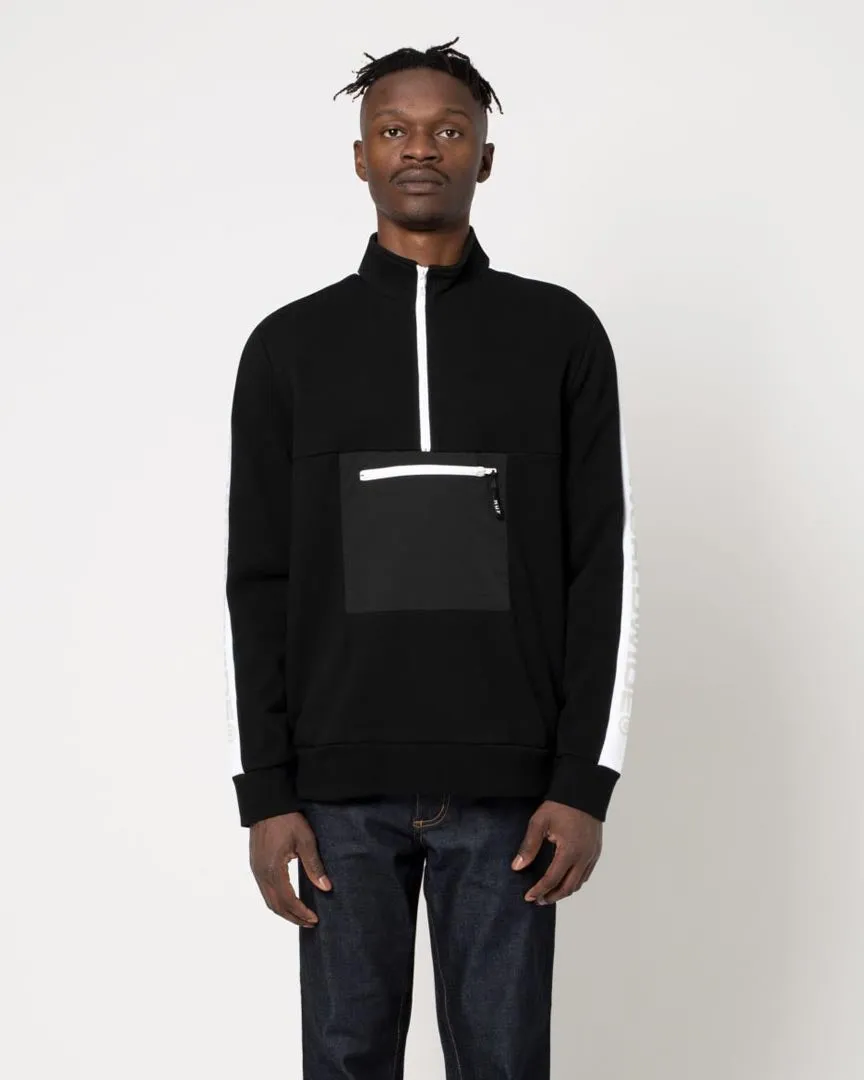 Tribeca Quarter Zip Fleec Sweatshirt - Black