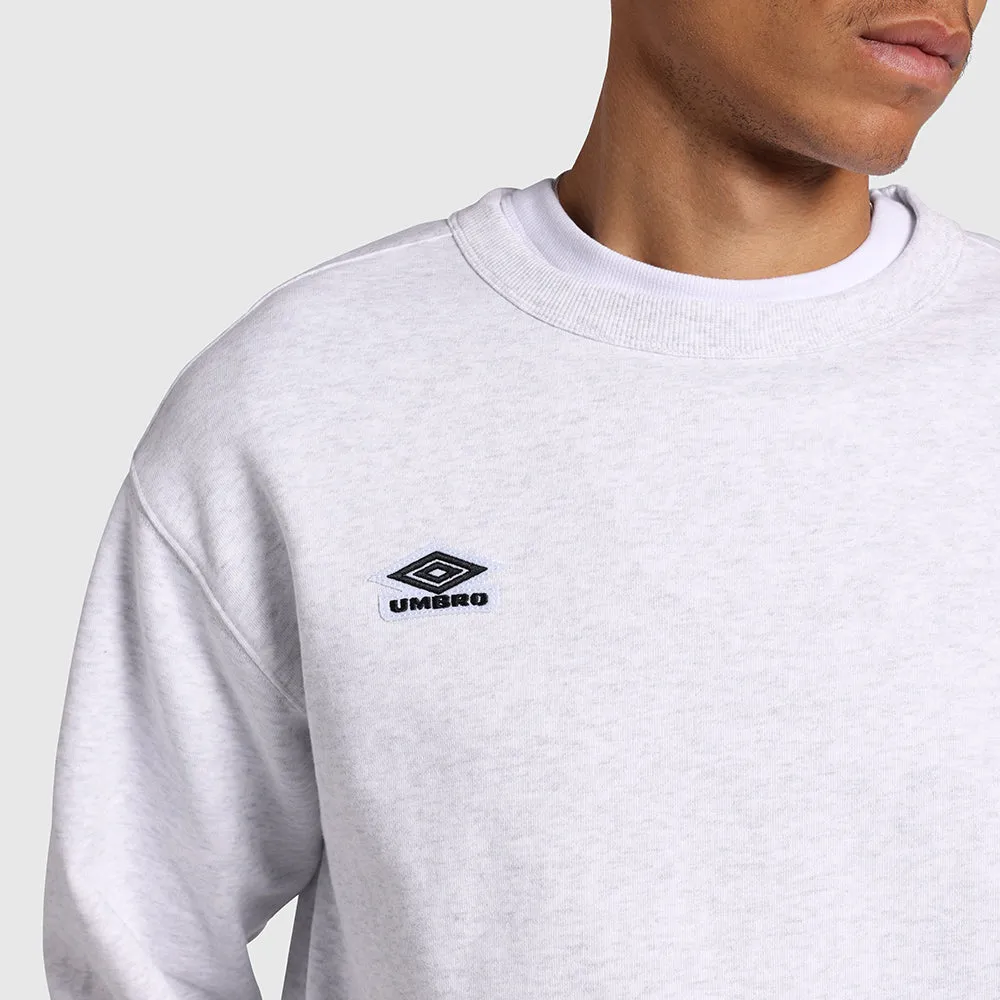 Umbro Classic Crew Sweat - White Marle