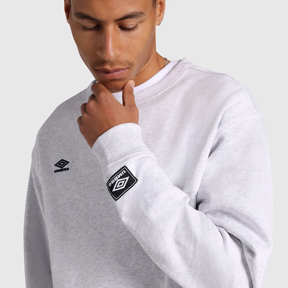 Umbro Classic Crew Sweat - White Marle